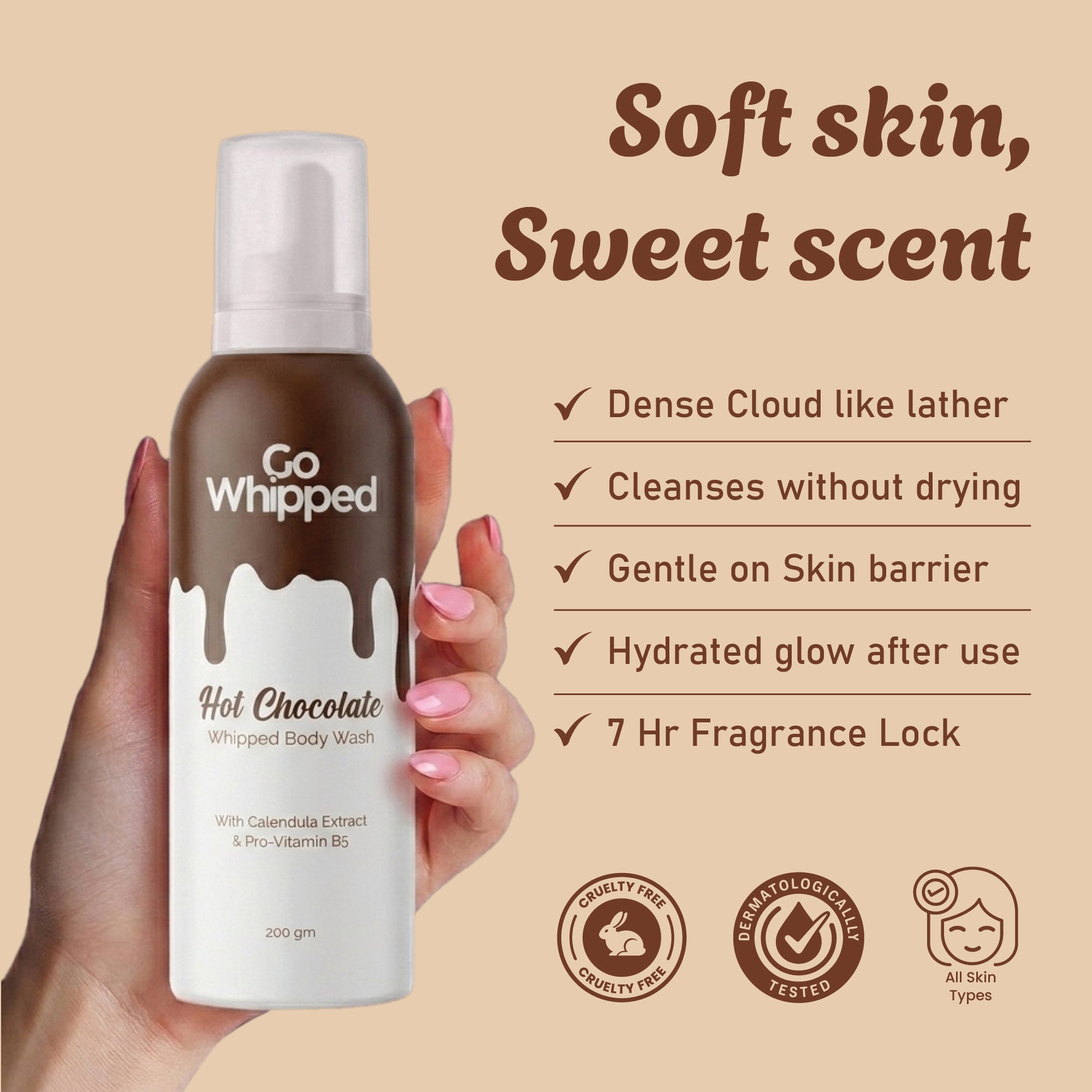 Hot Chocolate Whipped Body Wash | 200 ML