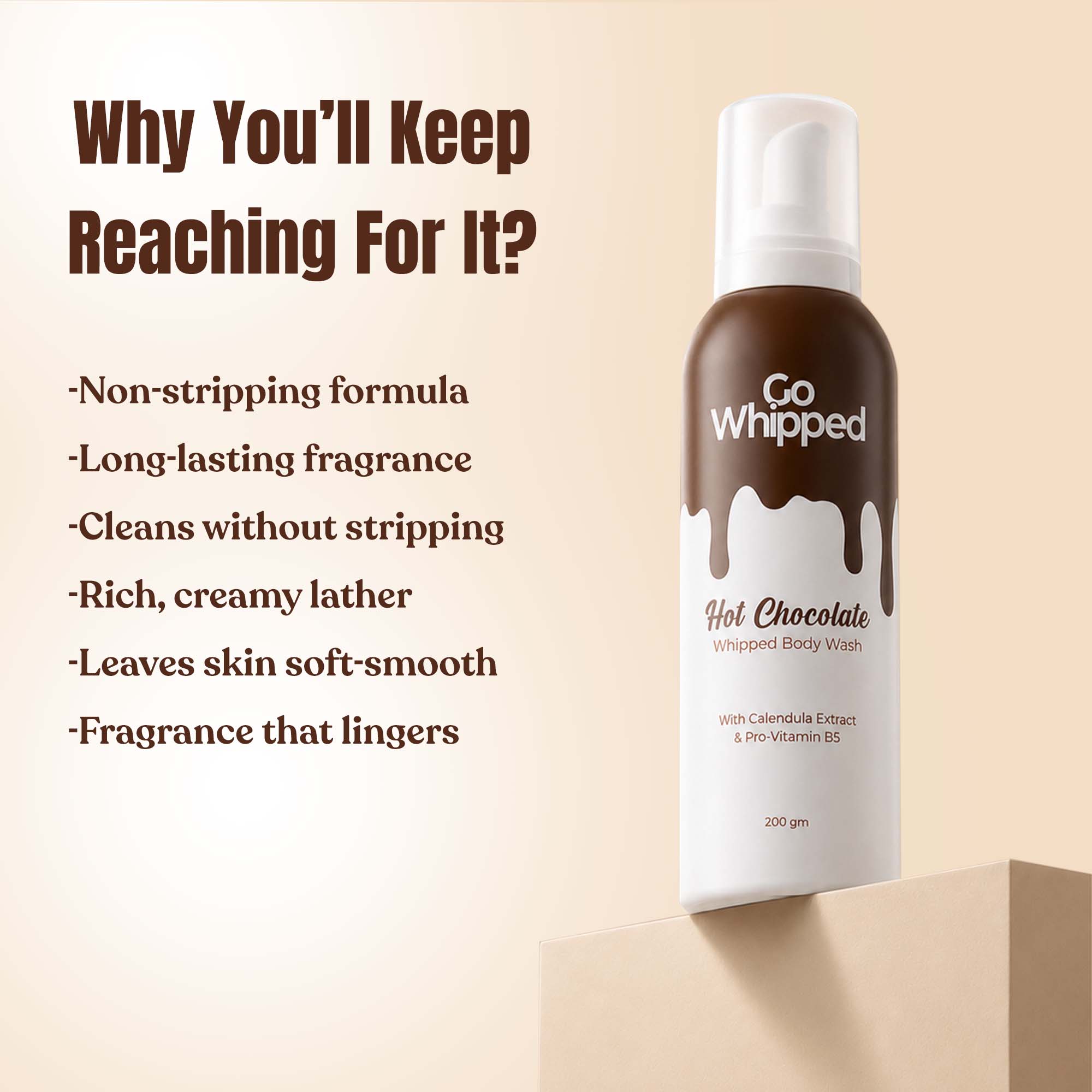 Hot Chocolate Whipped Body Wash | 200 ML